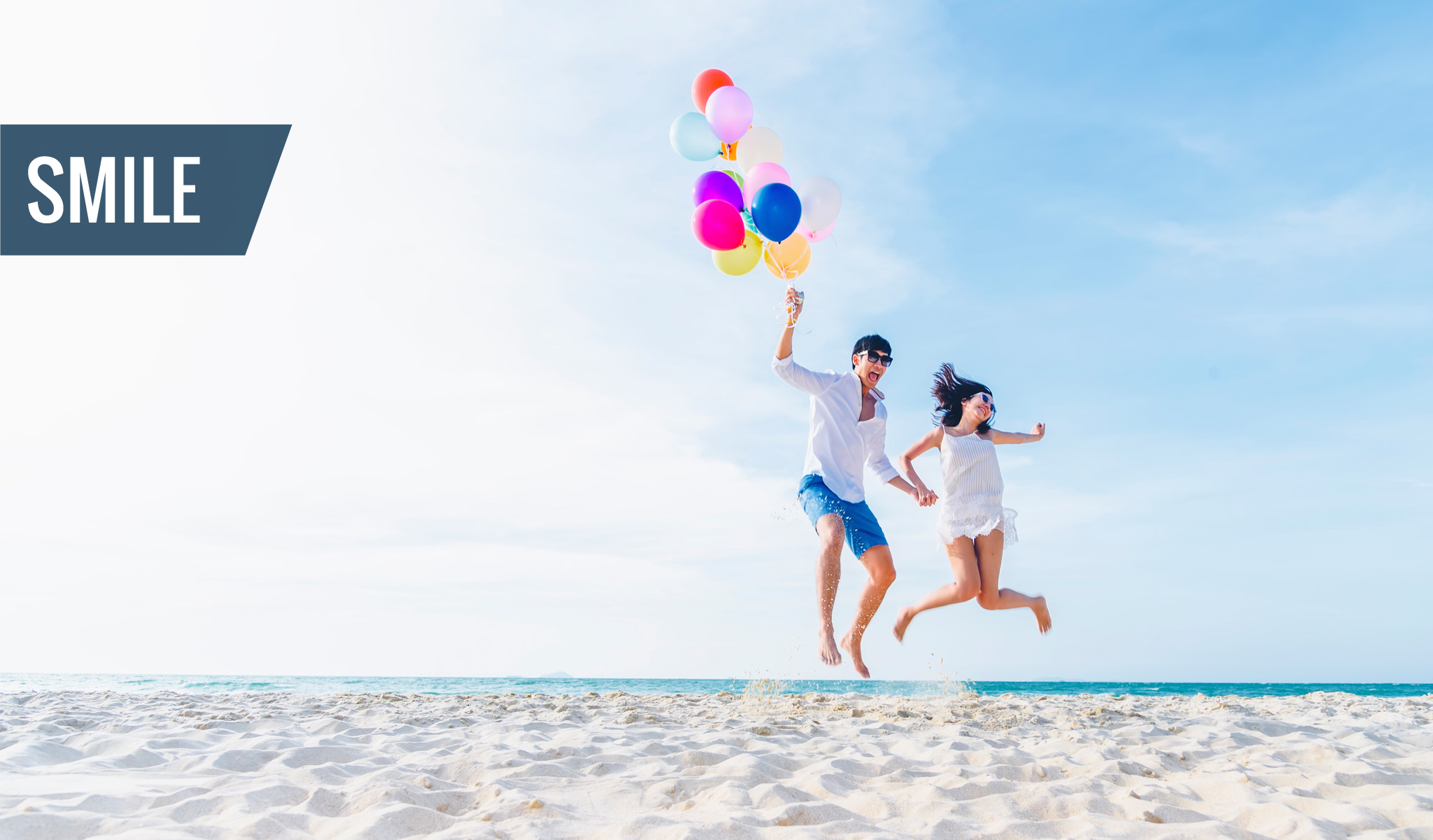 Having fun at the beach