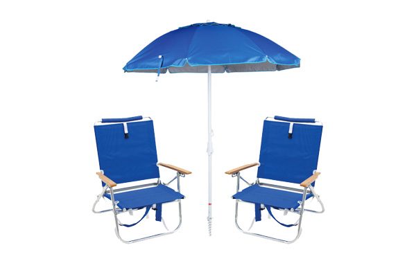 Beach gear package - Umbrella and two chairs