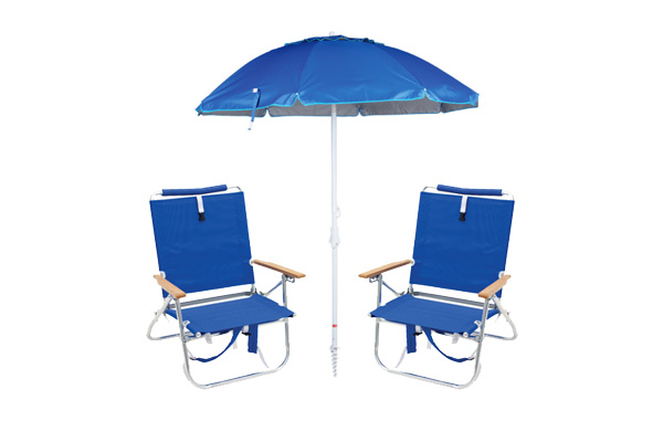 Beach gear package - Umbrella and two chairs